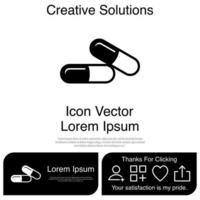 Capsule Icon EPS 10 vector