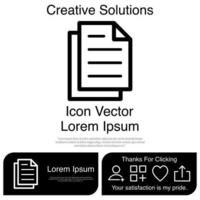 icono de papel eps 10 vector