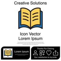 Open Book Icon EPS 10 vector