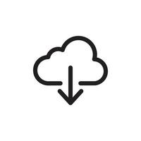 Cloud Upload Download Icon EPS 10 vector