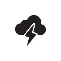 Lightning Cloud Icon EPS 10 vector