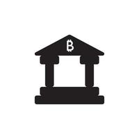 icono de banco eps 10 vector