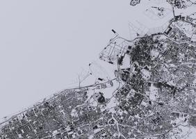 vista superior de la gran ciudad. ilustración de la tarjeta en un diseño gráfico informal. fragmento mumbai render 3d foto