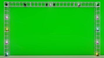 groen scherm concertpodium verlichting animatie video