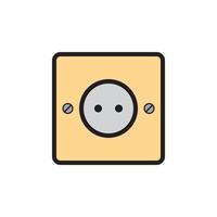 Socket Outlet Plug In Icon EPS 10 vector