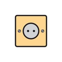 Socket Outlet Plug In Icon EPS 10 vector