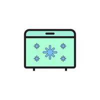 Icebox Icon EPS 10 vector