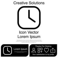 icono de reloj eps 10 vector