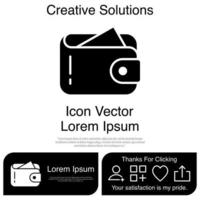 Wallet Icon EPS 10 vector