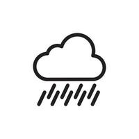 nube lluvia icono eps 10 vector