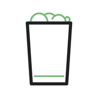 Alcohol Line Green and Black Icon vector