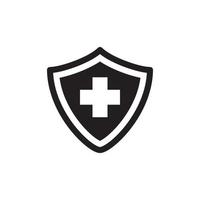 Cross Shield Icon EPS 10 vector