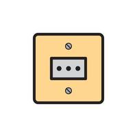 Socket Outlet Plug In Icon EPS 10 vector