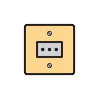 Socket Outlet Plug In Icon EPS 10 vector