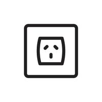 Socket Outlet Plug In Icon EPS 10 vector
