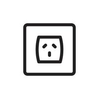 Socket Outlet Plug In Icon EPS 10 vector