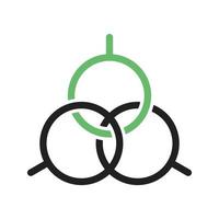 Seo Structure Line Green and Black Icon vector