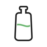 Milk Bottle Line Green and Black Icon vector