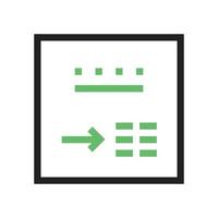 Internet Search Line Green and Black Icon vector