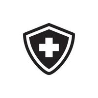 Cross Shield Icon EPS 10 vector