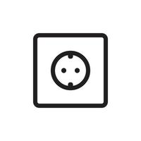 Socket Outlet Plug In Icon EPS 10 vector