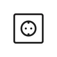 Socket Outlet Plug In Icon EPS 10 vector