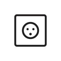 Socket Outlet Plug In Icon EPS 10 vector