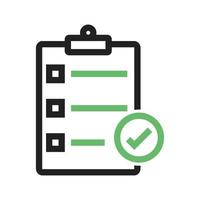 Directory Submission Line Green and Black Icon vector