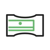 Sharpener Line Green and Black Icon vector