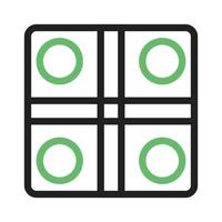 Board Game Line Green and Black Icon vector