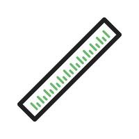 Ruler Line Green and Black Icon vector