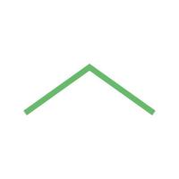 Arrow Up Line Green and Black Icon vector