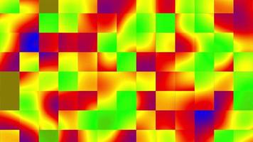 Colorful Thermographic waves on the mosaic pattern background video