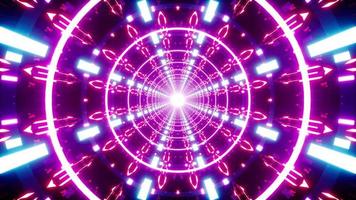 Flashing Light Decorate Tunnel VJ Loop Background video