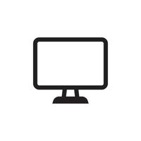 icono de monitor eps 10 vector