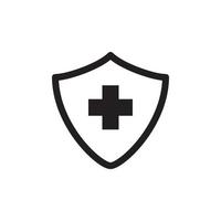 Cross Shield Icon EPS 10 vector