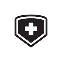 Cross Shield Icon EPS 10 vector