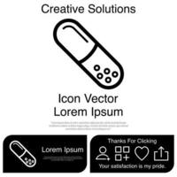 Capsule Icon EPS 10 vector