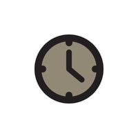 icono de reloj eps 10 vector