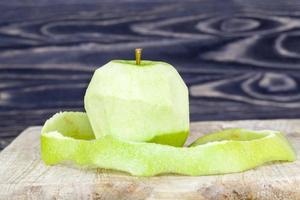 green ripe and juicy Apple photo