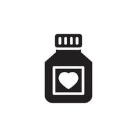 Bottle Pill Icon EPS 10 vector