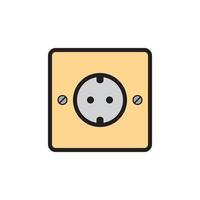 Socket Outlet Plug In Icon EPS 10 vector