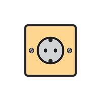 Socket Outlet Plug In Icon EPS 10 vector