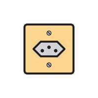 Socket Outlet Plug In Icon EPS 10 vector