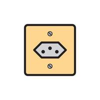 Socket Outlet Plug In Icon EPS 10 vector