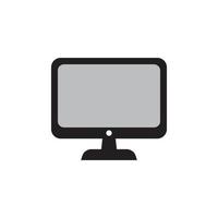 Monitor Icon EPS 10 vector