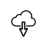 Cloud Upload Download Icon EPS 10 vector