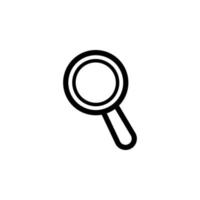 Magnifying Glass Icon EPS 10 vector