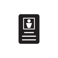 Id Card Icon EPS 10 vector