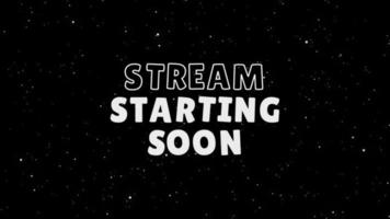 Animationsstream startet bald schwarzer Hintergrund video